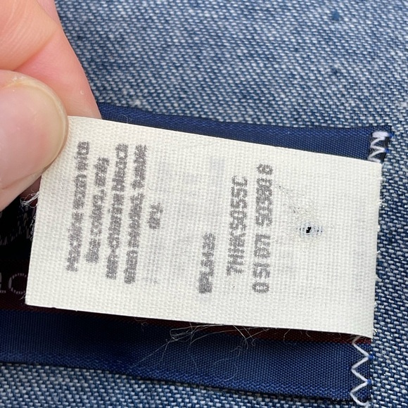 Wrangler Cowboy Cut Denim Shirt snap raw hem size 16/33 - Picture 14 of 14